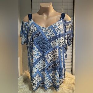 Siren Lily Women’s 3X Cold Shoulder Top